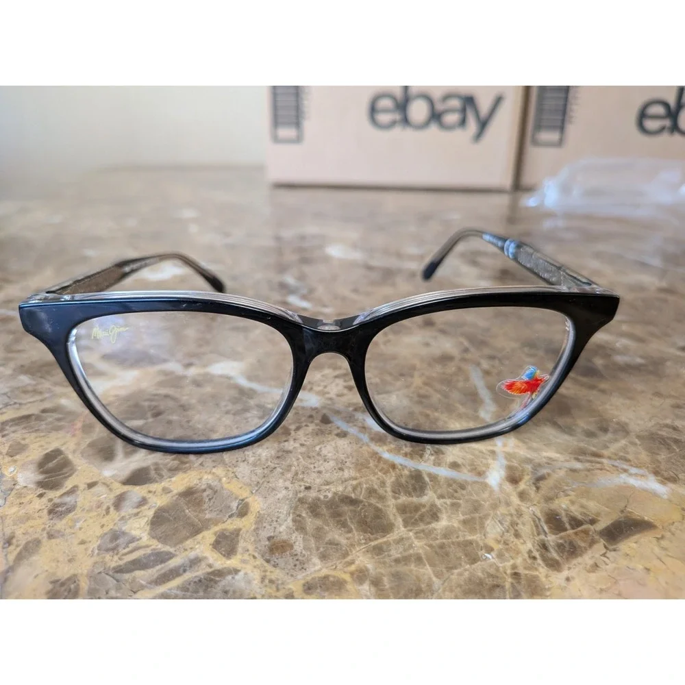 Maui Jim Eyeglasses MJO 2207-02K Black / Clear Frames 51-17-145